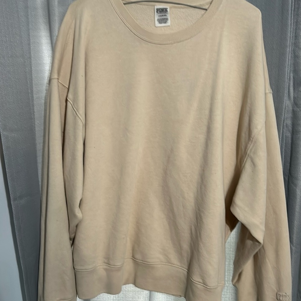 Tan crew neck
